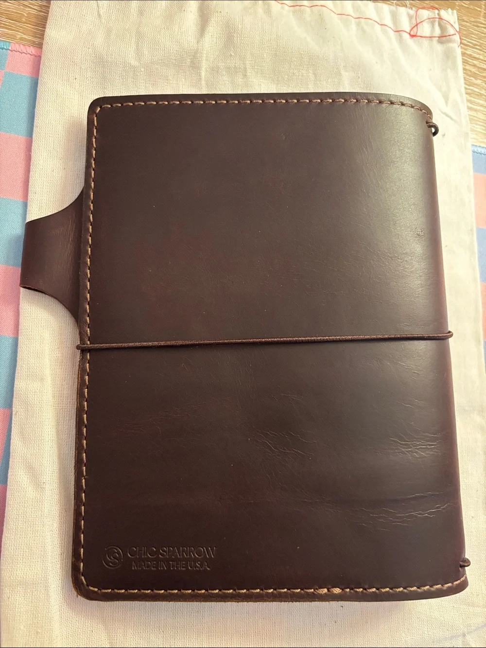 Chic Sparrow B6 Size Bella Cascade Leather Traveler's Notebook Planner Cover